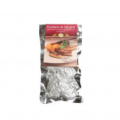 Escalopes de foie gras de canard poêlées assaisonnées