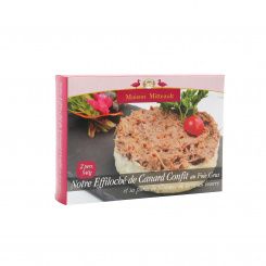 Effiloché de canard confit au foie gras et sa purée