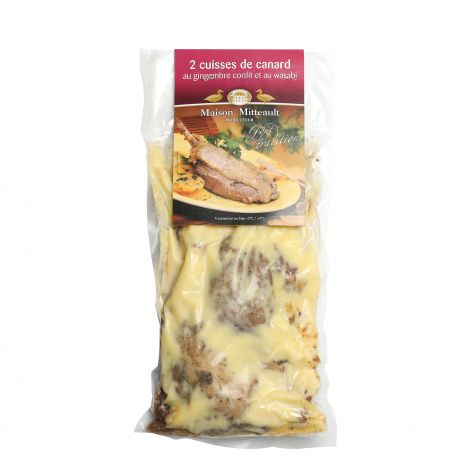 Cuisses de canard au Wasabi et au gingembre confit